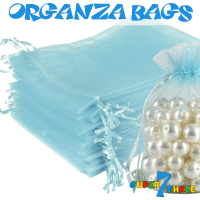 16 x 23cm - Baby Blue Organza Bags