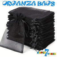 7 x 9cm - Black Organza Bags