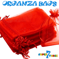 16 x 23cm - Red Organza Bags