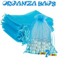 13 x 18cm - Turquoise Organza Bags