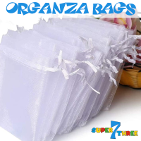 13 x 18cm - White Organza Bags